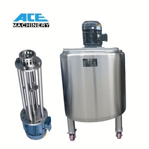 Máquina de emulsionación de resina cosmética de acero inoxidable de alto cizallamiento con elevación hidráulica, 200L, 500L, 1000L, mezcladora al vacío con motor y engranajes - Product Image 2