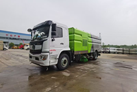 Camion balayeuse de voirie diesel 4x2 avec aspiration |   Véhicule de balayage et de collecte des ordures municipales avec lavage haute pression
