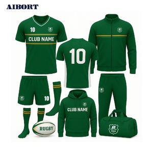 Aolan Irlanda Rugby personalizado sublimación uniformes verde blanco jerseys y pantalones cortos OEM suministro de fábrica estilo deportivo - Product Image 1