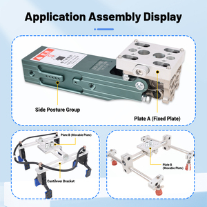 Aksesori Robot industri CNC 3240 penjepit tempat kerja Manual silinder pneumatik pemasangan mudah tarik Mount untuk <span class=keywords><strong>Gripper</strong></span> - Product Image 4