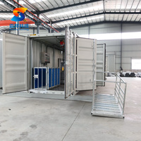 Machine d'abattage de porcs mobile en conteneur