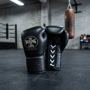 Gants de boxe professionnels en cuir de vachette véritable, sans lacets, pour l'entraînement et le sparring, logo personnalisé OEM, MMA - Product Image 4