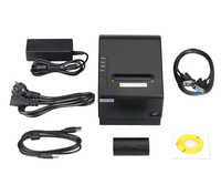 Printer Thermal HSPOS J80 80mm 250mm/s Pemotong Otomatis USB LAN Serial BT WiFi Laci Kas untuk POS Retail