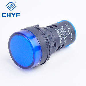 צ 'יף הוביל אור כחול 110v 220v v עוצמת אור מחוון אור חור הרכבה גודל 22mm (7/8 ") 120 ac/dc אור טייס אור - Product Image 6