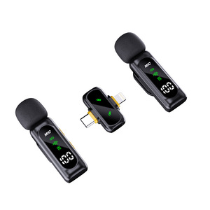 ไมโครโฟนไร้สายแบบหนีบเสื้อ รุ่นใหม่ T90 4 in 1 แบบพกพาขนาดเล็ก พร้อมระบบตัดเสียงรบกวน สำหรับขายส่ง - Product Image 2