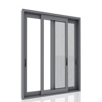 Fenêtres coulissantes en aluminium pour projets commerciaux et résidentiels, avec verre trempé, étanches et ventilées, pour balcons de villas