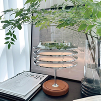 Lampe de table de luxe en forme de croissant, lampe de chevet moderne, éclairage d'ambiance chaleureux pour chambre à coucher et salon