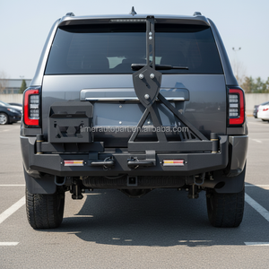Nuevo Parachoques Trasero de Acero para Todoterreno, Accesorio para <span class=keywords><strong>Land</strong></span> <span class=keywords><strong>Cruiser</strong></span> 100 con Soporte para Bidón y Llanta para la Serie LC100 - Product Image 3