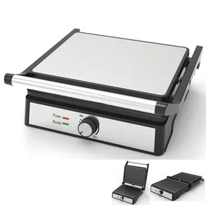 Điện Grill Thiết Bị Gia Dụng Thép Không Gỉ Bìa Điện BBQ Grill Liên Hệ Với Grill 2000W Sandwich Press/Panini/Sandwich Maker