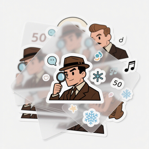 Etiquetas adhesivas de vinilo impermeables personalizadas troqueladas y cortadas Kiss - Product Image 6