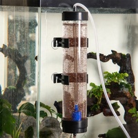 Aquarium double usage eau et terre en plastique transparent, incubateur d'œufs d'artémia et de crevettes saumâtres