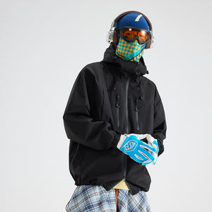 แจ็คเก็ตซอฟต์เชลกันลมสำหรับฤดูหนาวปี 2024 เสื้อผ้าสำหรับกิจกรรมกลางแจ้ง  รับสกรีนโลโก้  ไซส์ใหญ่พิเศษสำหรับผู้ชาย  แบบซิป - Product Image 3