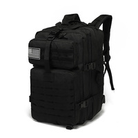 Tas ransel tahan air tenaga surya, tas ransel tempur air ritsleting 1000D Ykk untuk kanvas taktis 100 L