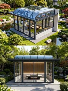 Véranda de luxe en aluminium et verre, jardin d'hiver, serre, pergola isolée, gazebo, extension de villa quatre saisons, <span class=keywords><strong>solarium</strong></span> - Product Image 2