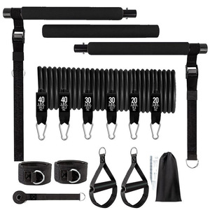 Set de Bandas de Resistencia para Pilates Joeman, 20-40 Libras, Equipo de Fitness Ajustable, Entrenamiento de Cuerpo Completo, Herramientas de Ejercicio para Gimnasio en Casa - Product Image 1