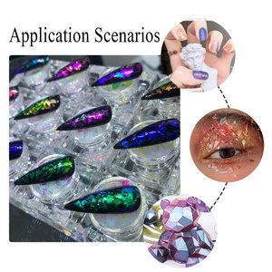 Escamas Camaleónicas de Grado Cosmético <span class=keywords><strong>para</strong></span> Arte de Uñas y Resina Epoxi, Pigmento Cromado Irregular de Alto Brillo con MSDS - Product Image 4