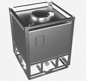 Equipo de almacenamiento químico Tanque de agua de 1000 litros con marco de acero