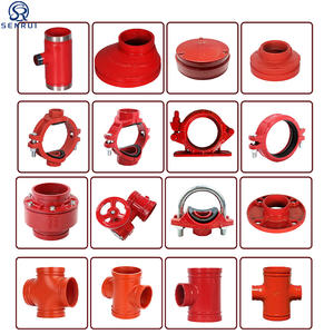 फायर प्रोटेक्शन सिस्टम डक्टाइल आयरन पाइप फिटिंग ग्रोव टी कोहनी संकेंद्रित रेड्यूसर रेसर 3000 - Product Image 2