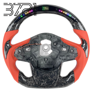 Volant en fibre de carbone forgée LED pour l'intérieur des modèles Toyota GR Supra A90 A91 A91-MT A91-CF Edition RZ SZ SZ-R 2019-2025 - Product Image 1
