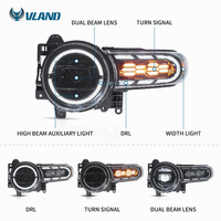 VLAND-Phares et grilles LED d'usine, accessoires de voiture pour Land-Rover Style FJ Cruiser 2007-2014, projecteur à double faisceau