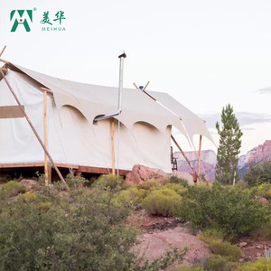 Meihua Extended Camping <b>Tent</b> 6-8 Person Oxford Fabric Four-season <b>Large</b> Space Outdoor Shelter With Wooden Deck - Product Image 2