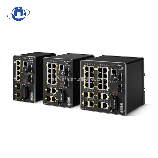 Cisco Industrial Ethernet 2000U Series 6/10/18/20 Ports 2.5gbps Vlan Poe Managed Dual Wan 2.5g Din Rail Ethernet Switch