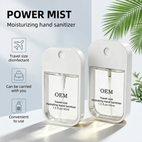 Brume désinfectante hydratante format voyage, format poche, anti-fuite, sûre et douce pour adultes et enfants, protection quotidienne, OEM ODM, lavage des mains