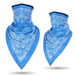 Écharpe triangulaire en soie glacée, cache-cou Hip Hop, masque facial de cyclisme toutes saisons, motif cachemire tendance, longues écharpes pour femmes - Product Image 4