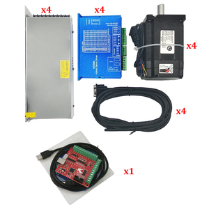 ชุดมอเตอร์เซอร์โว Nema 34 4 ชุด 8N.m พร้อมมอเตอร์สเต็ปเปอร์ Nema 34 และไดรเวอร์มอเตอร์สเต็ปเปอร์ HSS86 สายเคเบิล 3 เมตร สำหรับ CNC - Product Image 2