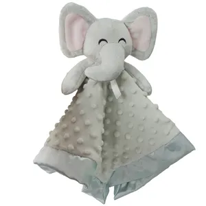 Grigio elefante del bambino consolatore doudou coperta passare attraverso CPSC e CE