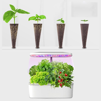 128 buah Kit Pods hidroponik biji taman keranjang tumbuh spons tumbuh sistem penumbuh label Pod