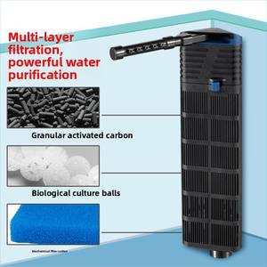 Petit <span class=keywords><strong>filtre</strong></span> <span class=keywords><strong>d</strong></span>'<span class=keywords><strong>aquarium</strong></span> mural intégré avec filtration à <span class=keywords><strong>angle</strong></span> droit, faible bruit, 220V, <span class=keywords><strong>pour</strong></span> aquariums de tortues - Product Image 2