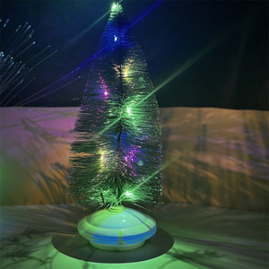 Adorno de Escritorio de Árbol de Navidad de Plástico con Luces LED Brillantes, Hecho en China, Decoración para Regalo - Product Image 2