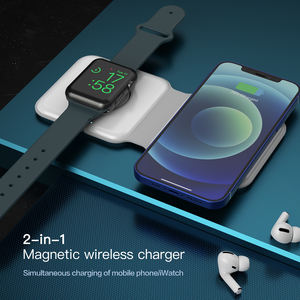 <span class=keywords><strong>Chargeur</strong></span> <span class=keywords><strong>sans</strong></span> <span class=keywords><strong>fil</strong></span> magnétique double pliable carré 2 en 1, 15 W, <span class=keywords><strong>rapide</strong></span>, portable, fin, pour voyage, pour Apple Watch et iPhone - Product Image 6