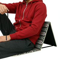 Tapis de prière portable incliné personnalisé en rouleau, fin, de poche, en gros, mini, décoratif, avec boîte
