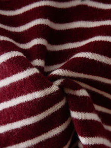 Tendance 2025 A/W nouveau cachemire <span class=keywords><strong>laine</strong></span> industrie lourde perlée élégant col en v rayé <span class=keywords><strong>pull</strong></span> en tricot pour les femmes - Product Image 3