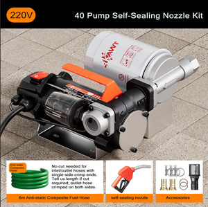 Pompe auto-amorçante portable Cavitt à <span class=keywords><strong>prix</strong></span> compétitif, kit de pompe électrique diesel 12V/24V/220V pour le ravitaillement en diesel - Product Image 4