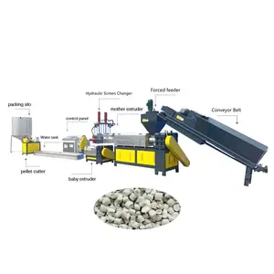 Automatic pp pe recycling plastic granulating machine plastic recycling granulator machine plastic recycling machine granulator