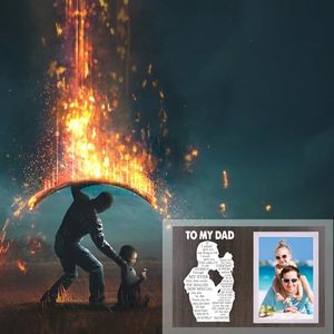 Ngày của Cha Cha quà tặng hình ảnh khung từ con gái, khung ảnh bằng gỗ Cảm ơn bạn cha món quà phù hợp cho sinh nhật Giáng sinh - Product Image 6