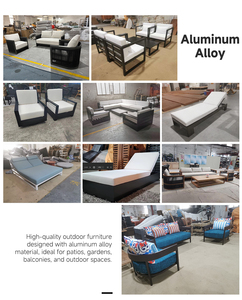 Ensemble <span class=keywords><strong>de</strong></span> canapé <span class=keywords><strong>de</strong></span> <span class=keywords><strong>jardin</strong></span> en bois massif, mobilier <span class=keywords><strong>de</strong></span> patio, style campagnard français, divertissement d'extérieur - Product Image 3