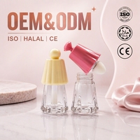 Nouveau design coloré, tubes à gloss cosmétiques vides en plastique transparent de 5 ml, forme spéciale, mignons, avec logo personnalisé OEM, bouchon à vis, couleur personnalisée