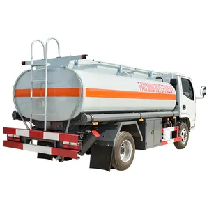 Dongfeng 6000Liers crude diesel oil tanker small mini fuel tank truck sale