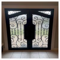 Porte en fer forgé résistante aux chocs pour une sécurité et une protection domestiques de haut niveau