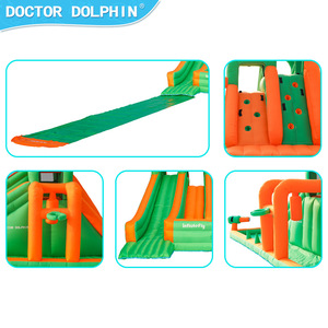Castillo Inflable y Tobogán Acuático <span class=keywords><strong>Dr</strong></span>. Pig para Niños, Material de Tela Oxford, Juguete para Patio de Juegos, Parque de Diversiones - Product Image 2
