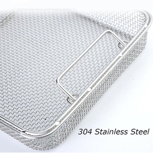 Customizable 304 <b>Stainless</b> <b>Steel</b> Woven Wire Mesh Storage Baskets Sterilization Filter Housing for <b>Kitchen</b> Metal Instrument - Product Image 4
