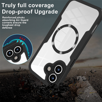 Protection d'écran transparente magnétique sans fil avec chargeur, protection intégrale à 360°, antichoc, coque de téléphone pour IP 11 12 13 14 15 16 17