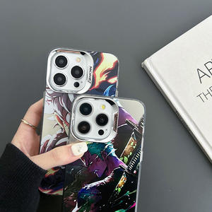 Fundas Protectoras IMD para Móvil iPhone XR 11 12 13 14 15 Pro Max Plus, Diseño de Anime de One Piece, <span class=keywords><strong>Luffy</strong></span> <span class=keywords><strong>Zoro</strong></span>, Anti-Caídas - Product Image 4