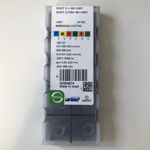 Iscars DCMT 11T304-SM IC907 <b>Square</b> CNC Carbide Inserts Tungsten Carbide for CNC Lathe Machine <b>Tools</b> PCD Coating 16mm Blade 1.5mm - Product Image 4