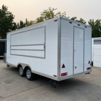 Chariots de congélateur mobile personnalisés pour les chariots de vendeur de snack Nouveaux camions de nourriture Van Street Food Trailers