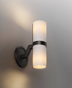 Aplique de pared doble de bronce frotado con aceite personalizado pantalla de tela de cobre sólido elegante Aplicación de Comedor Cocina isla pasillo - Product Image 3